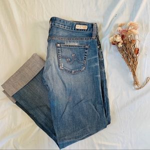 AG Jeans 29 R Low-Rise Tomboy Boyfriend Fit Medium